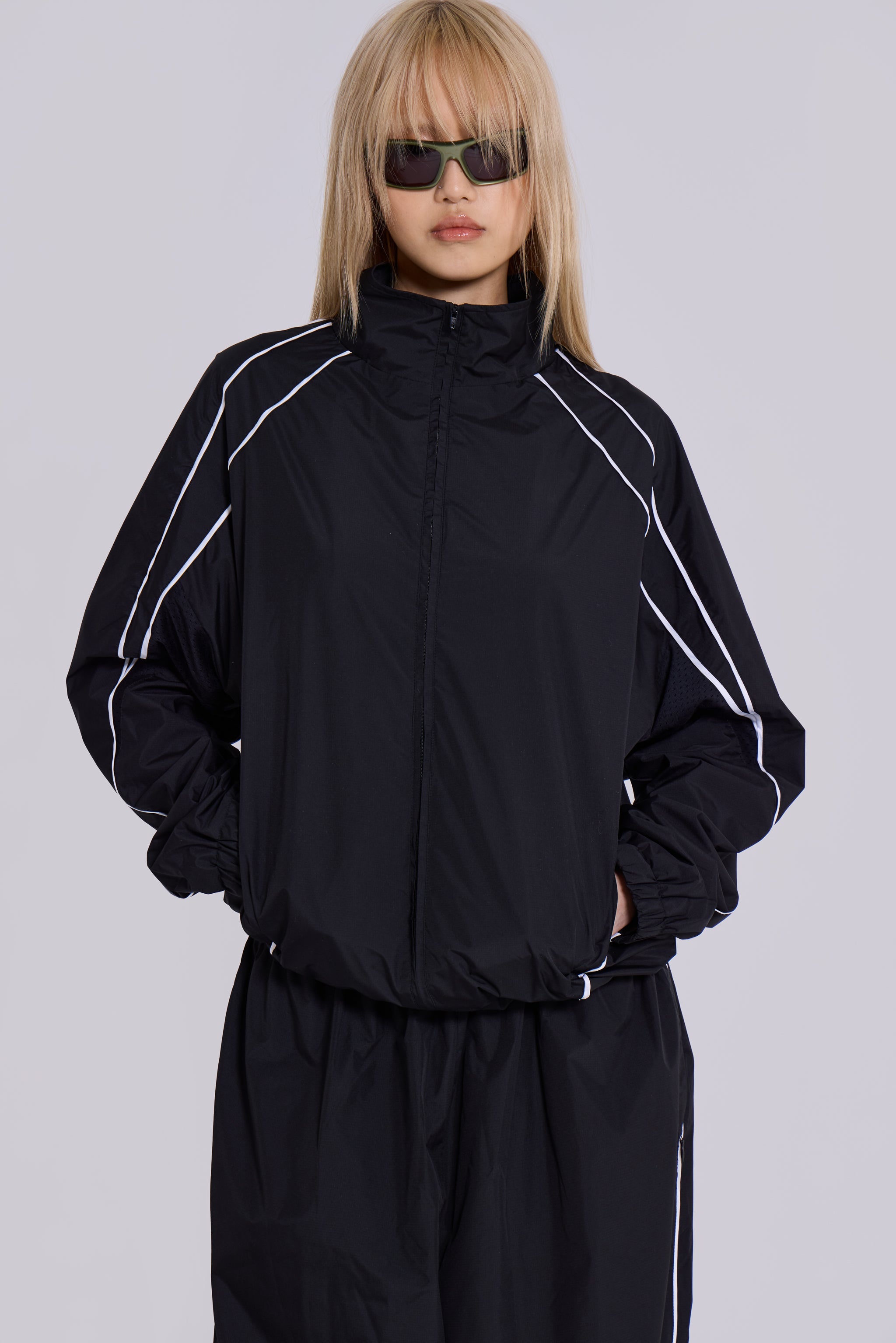 Black Vapor Tracksuit Top
