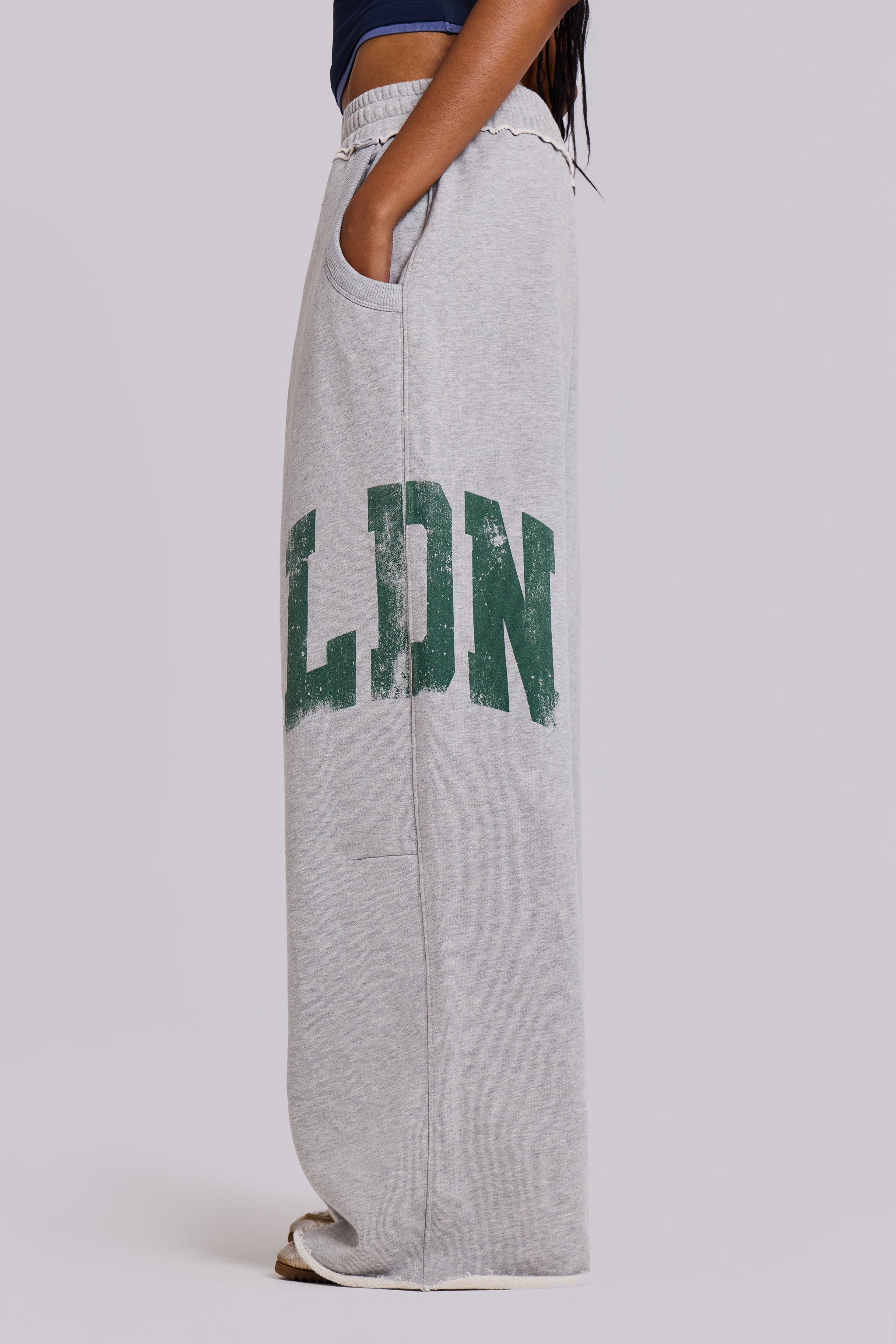 LDN Print Grey Marl Monster Joggers