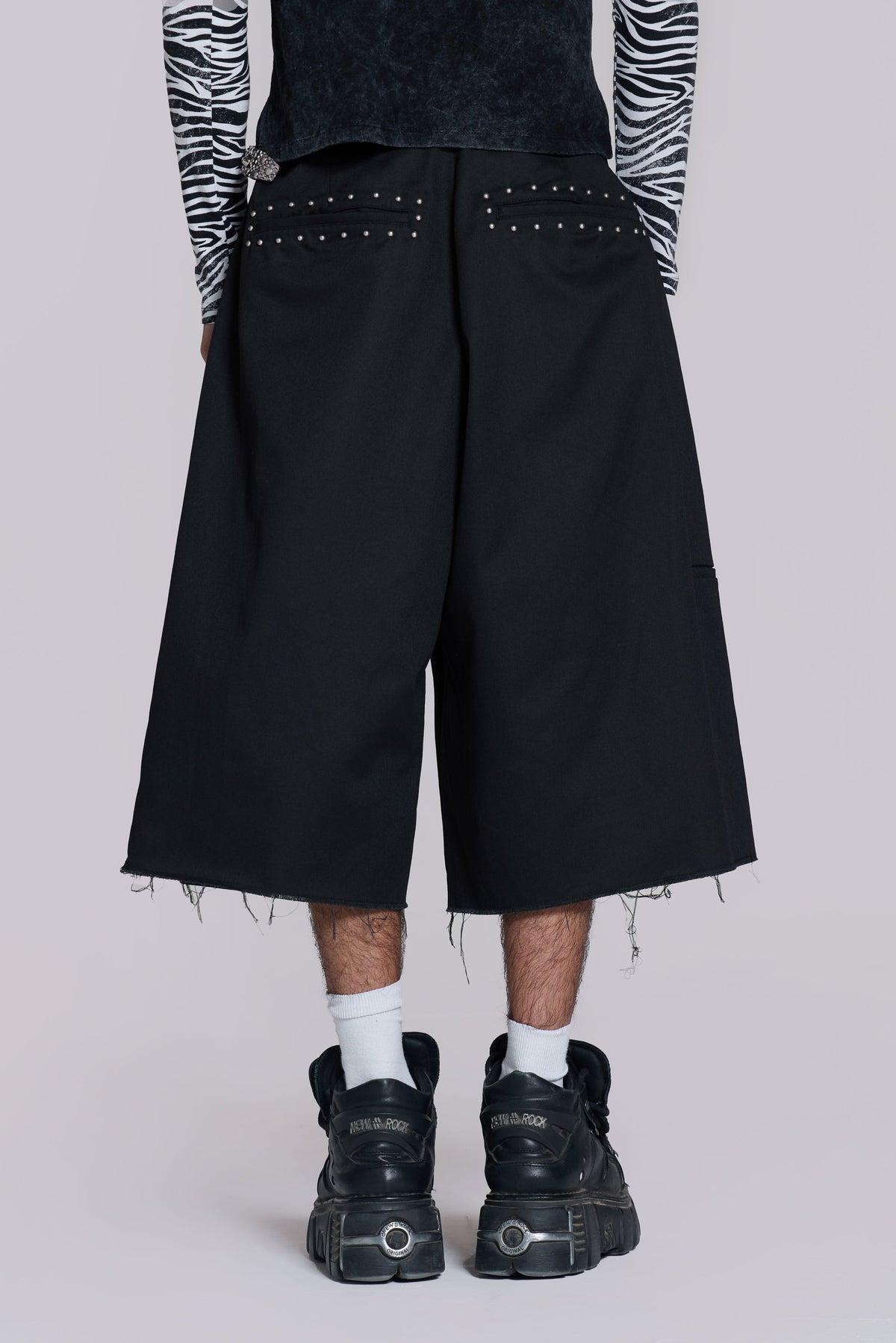 Studded Black XL Goliath Baggy Shorts