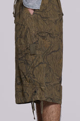 Forest Camo Parachute Shorts