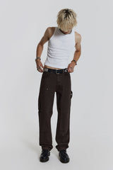 Brown Carpenter Jeans In Skate Fit
