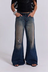 Vortex Baggy Flared Jeans