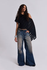 Vortex Baggy Flared Jeans