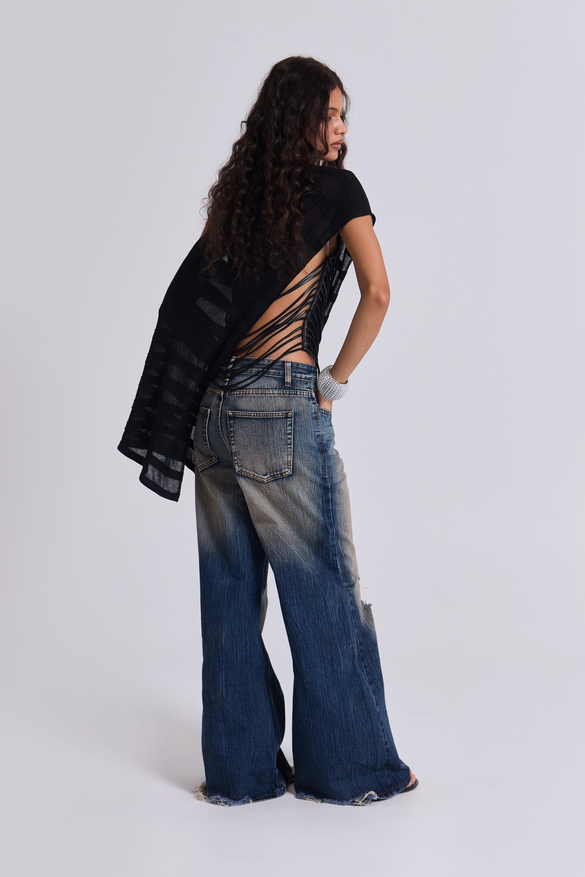 Vortex Baggy Flared Jeans