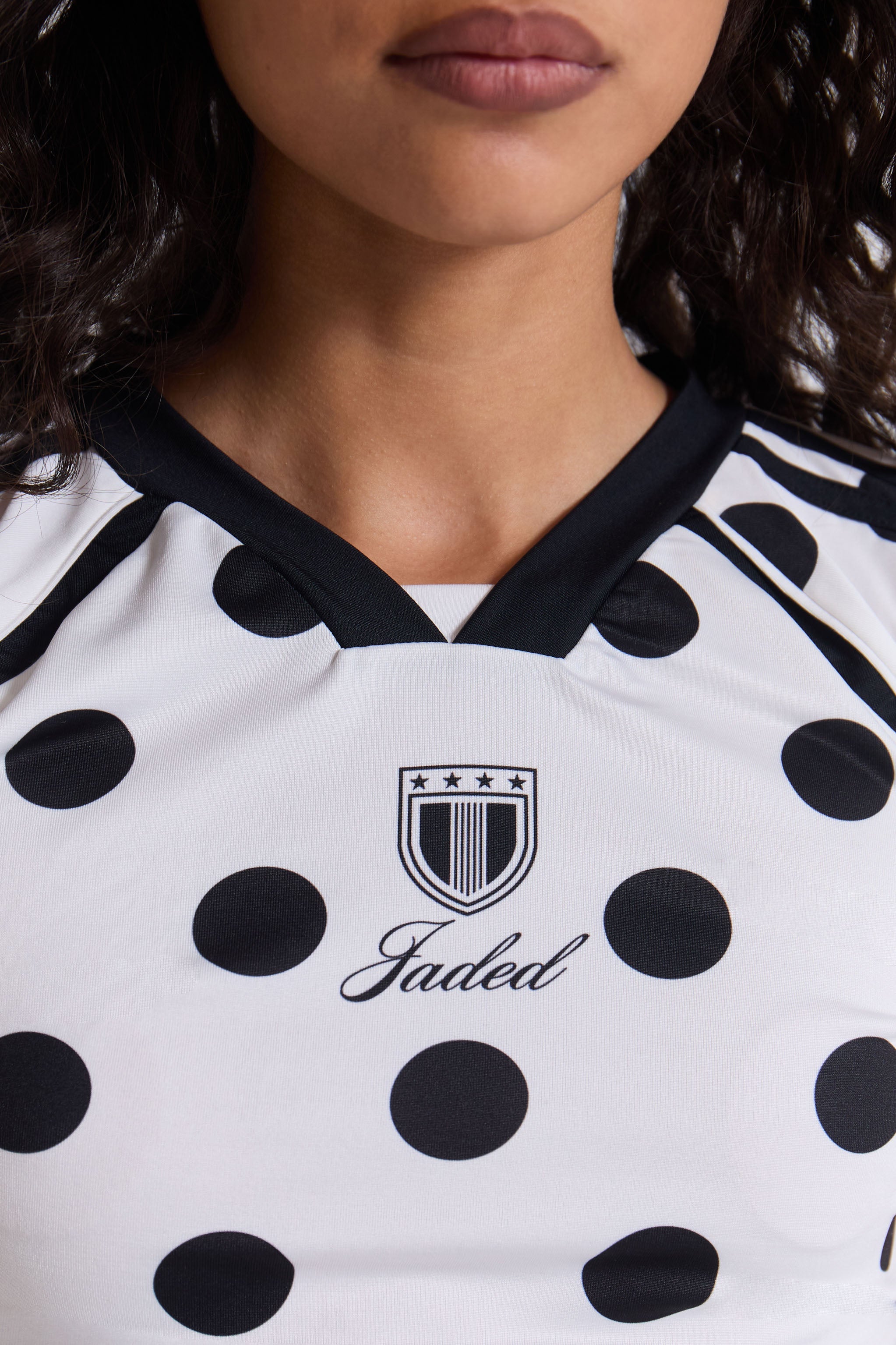 No.13 Polka Dot Football Top