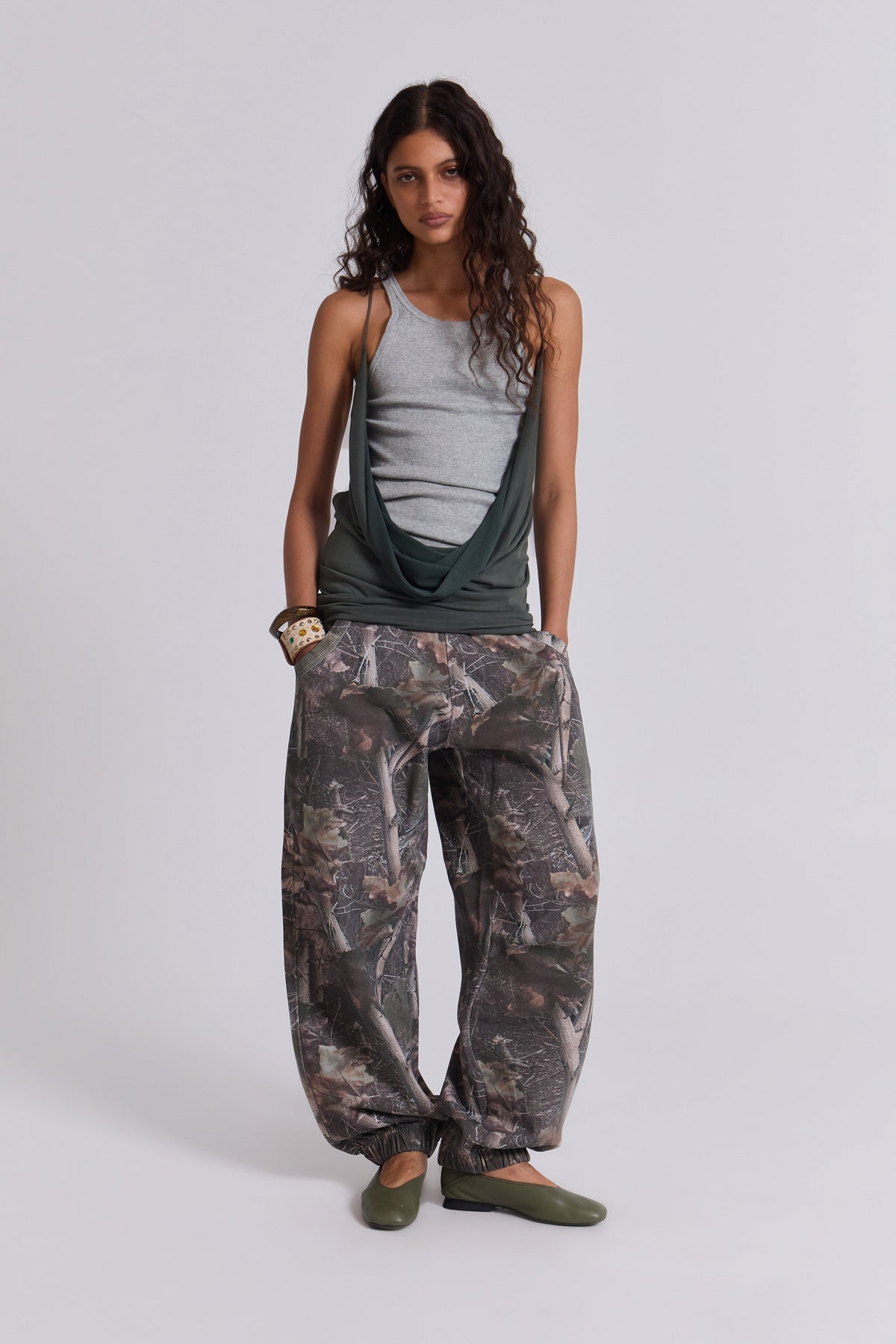 Woodland Camo Baggy Cuffed Monster Joggers