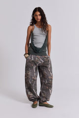 Woodland Camo Baggy Cuffed Monster Joggers