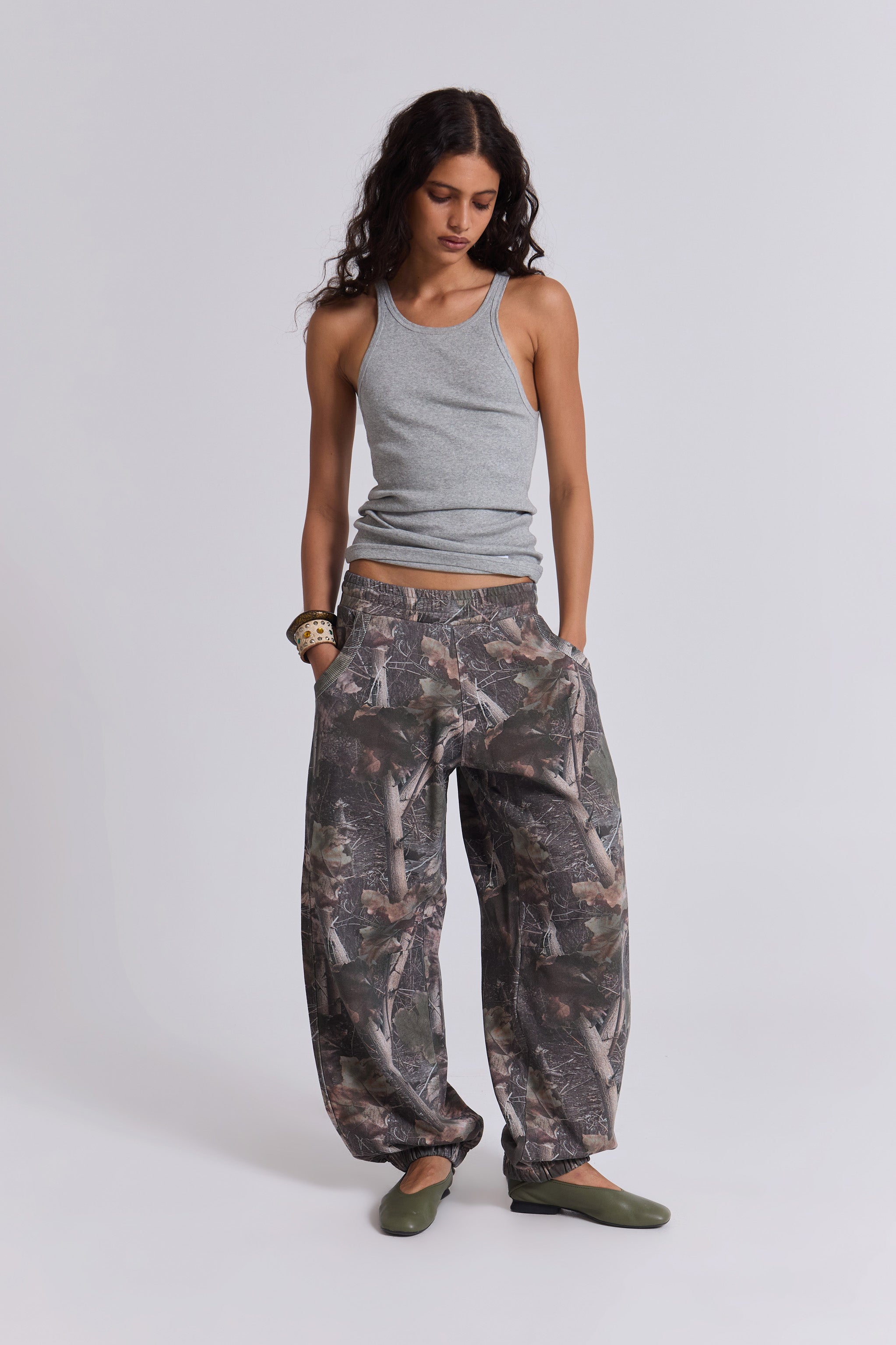 Woodland Camo Baggy Cuffed Monster Joggers