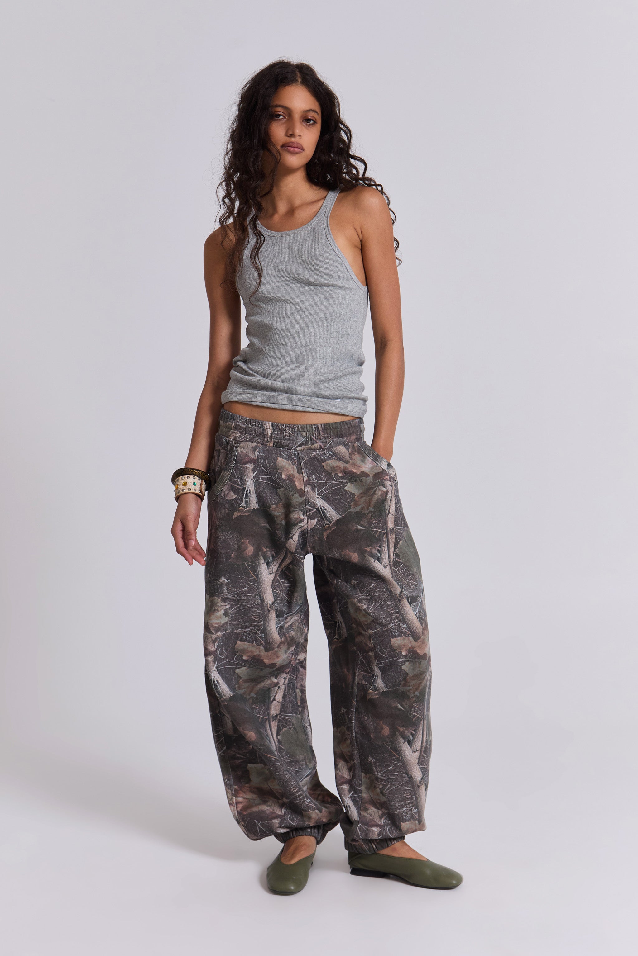 Woodland Camo Baggy Cuffed Monster Joggers