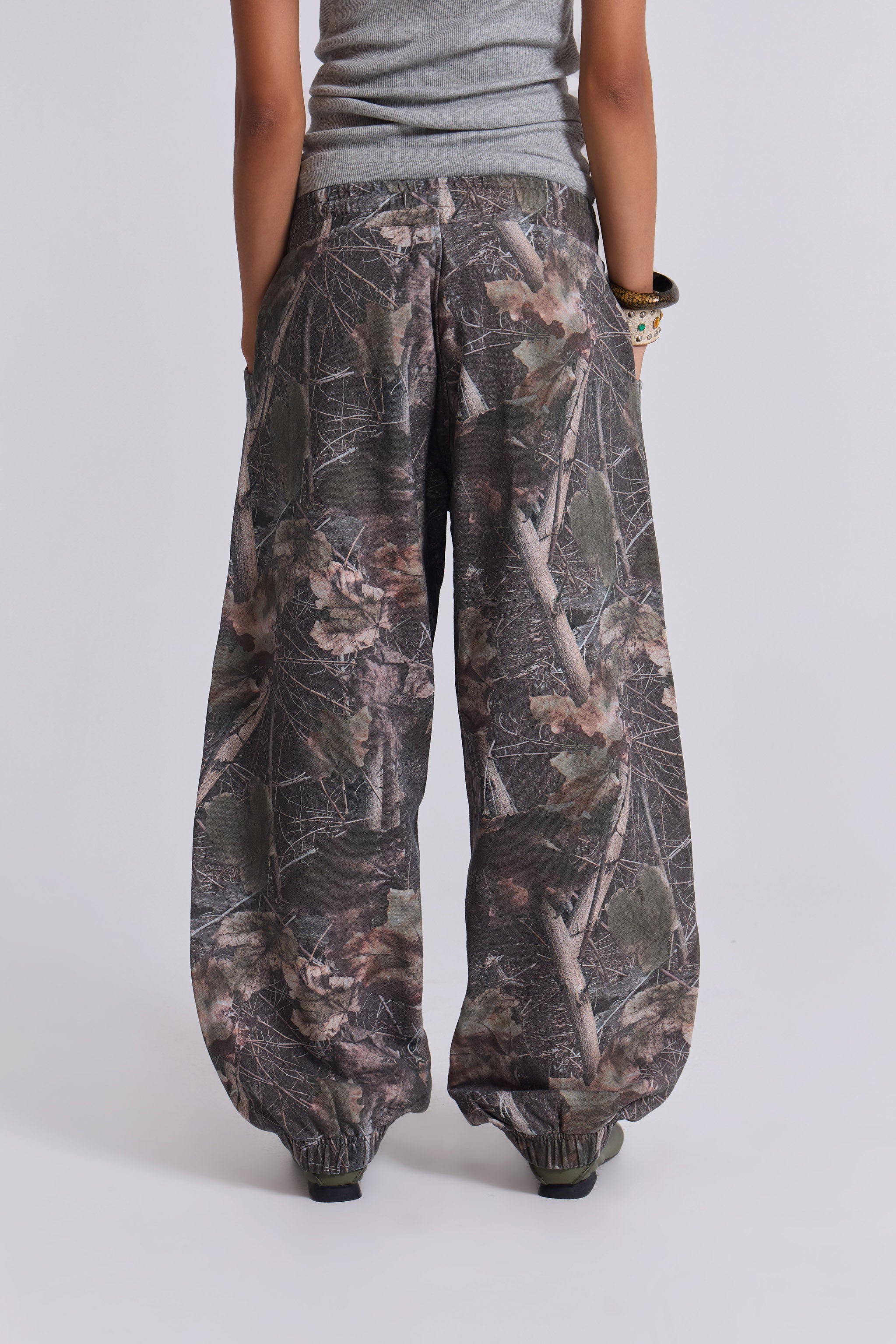 Woodland Camo Baggy Cuffed Monster Joggers