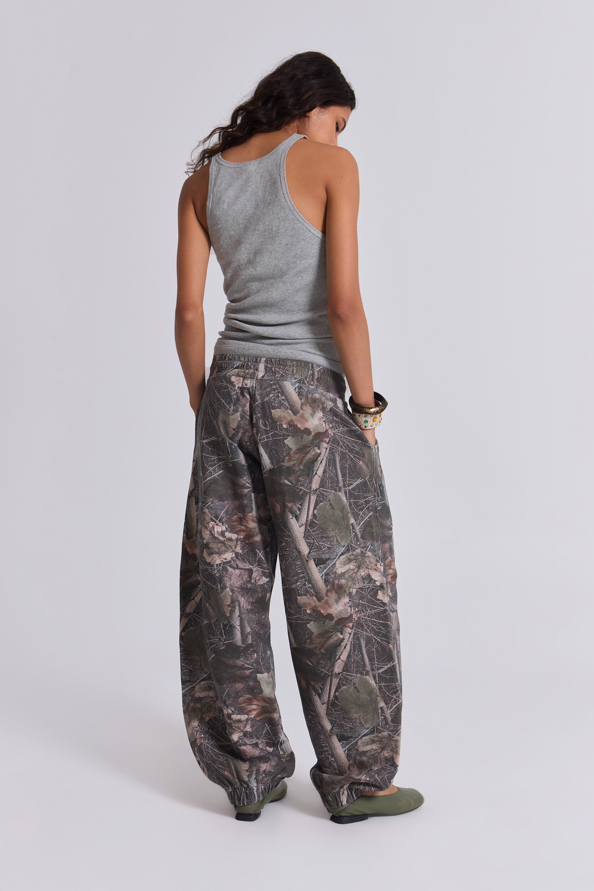 Woodland Camo Baggy Cuffed Monster Joggers