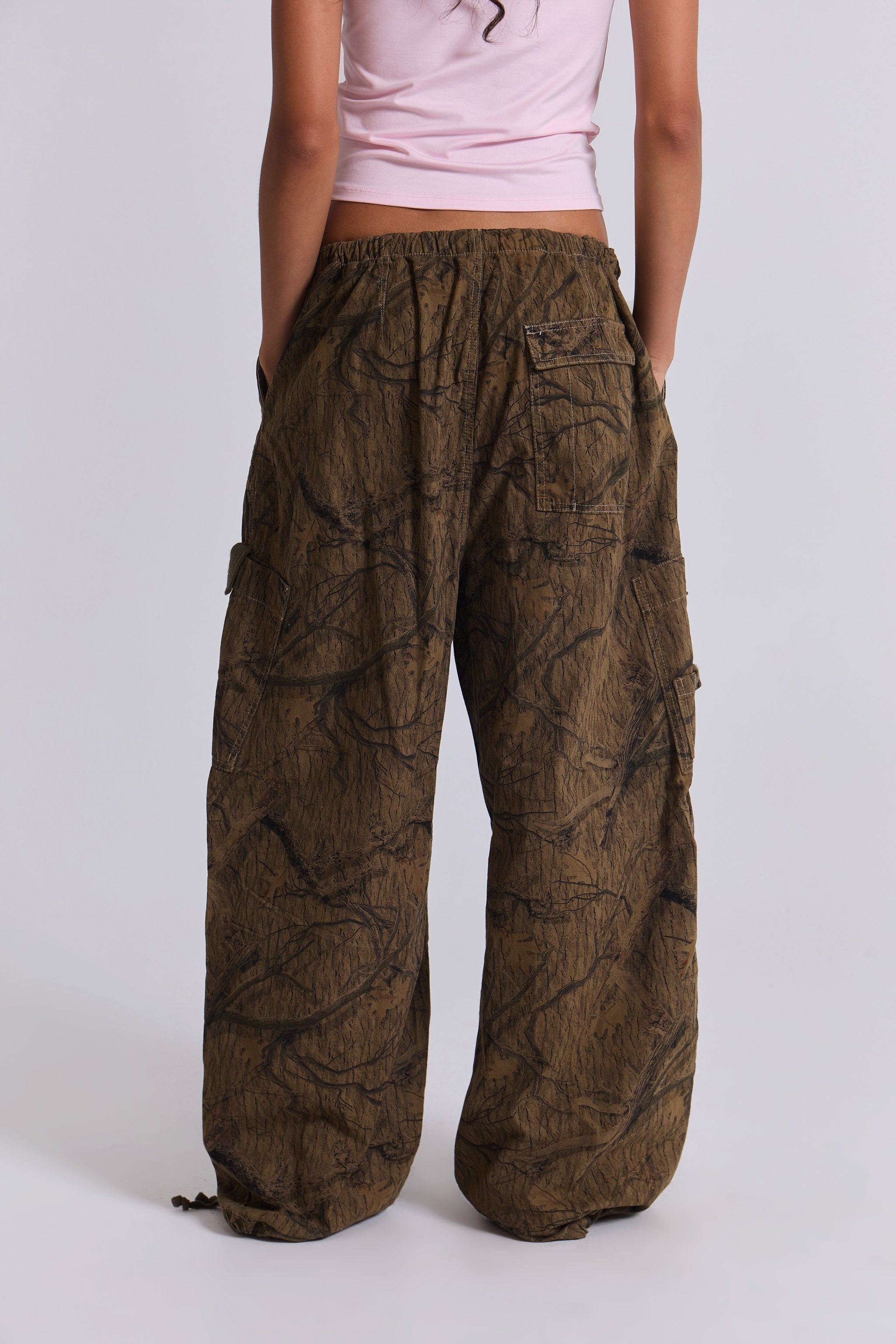 Forest Camo Parachute Pants