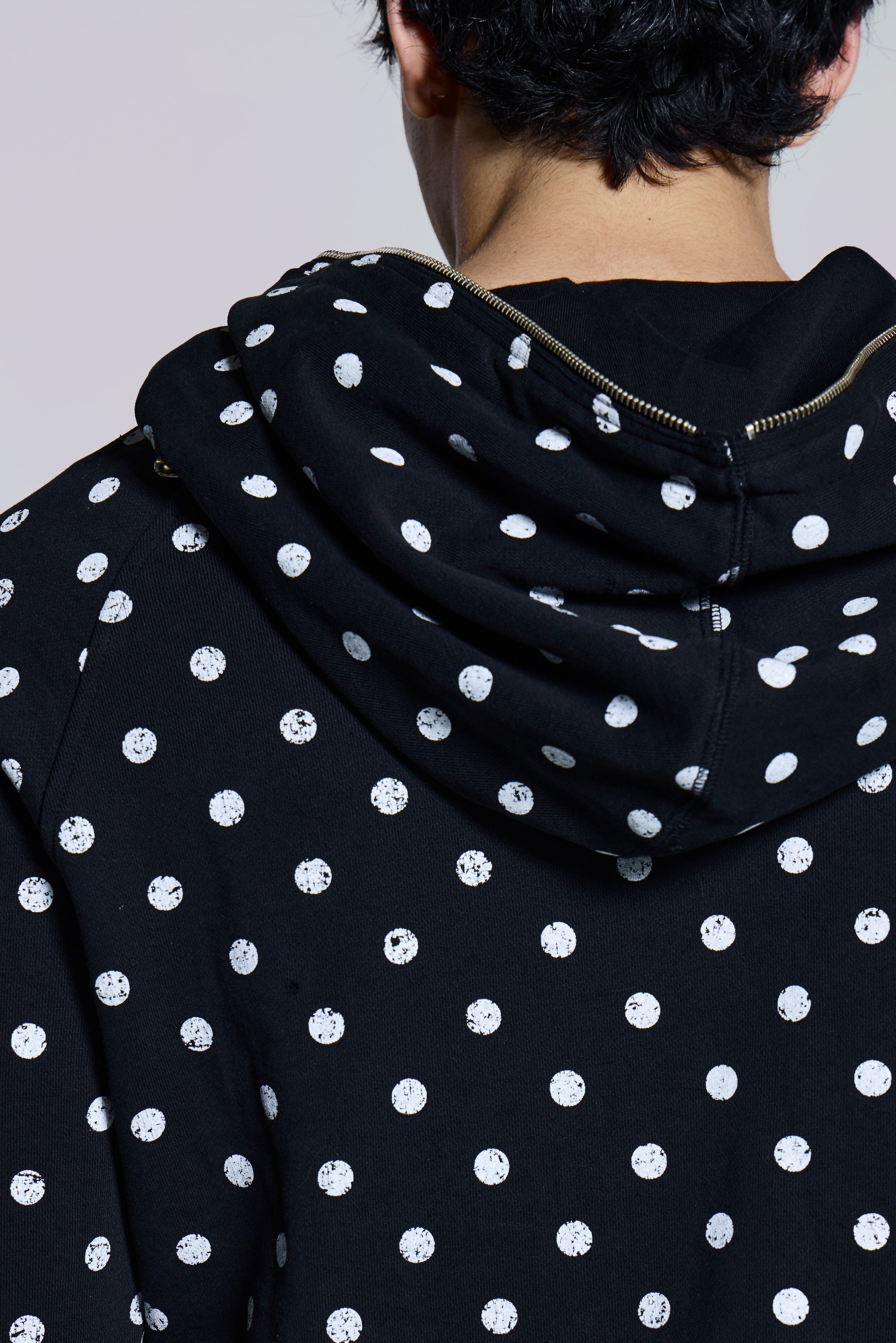 Mono Black Polkadot Hoodie
