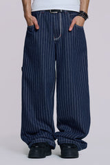Navy Ollie Pinstripe XL Colossus Jeans