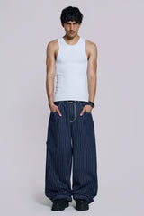 Navy Ollie Pinstripe XL Colossus Jeans
