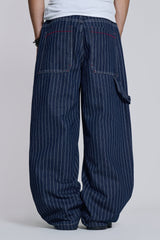 Navy Ollie Pinstripe XL Colossus Jeans