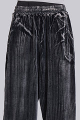 Crease Velour Baggy Monster Joggers