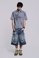 Blue Atom Checked Shirt