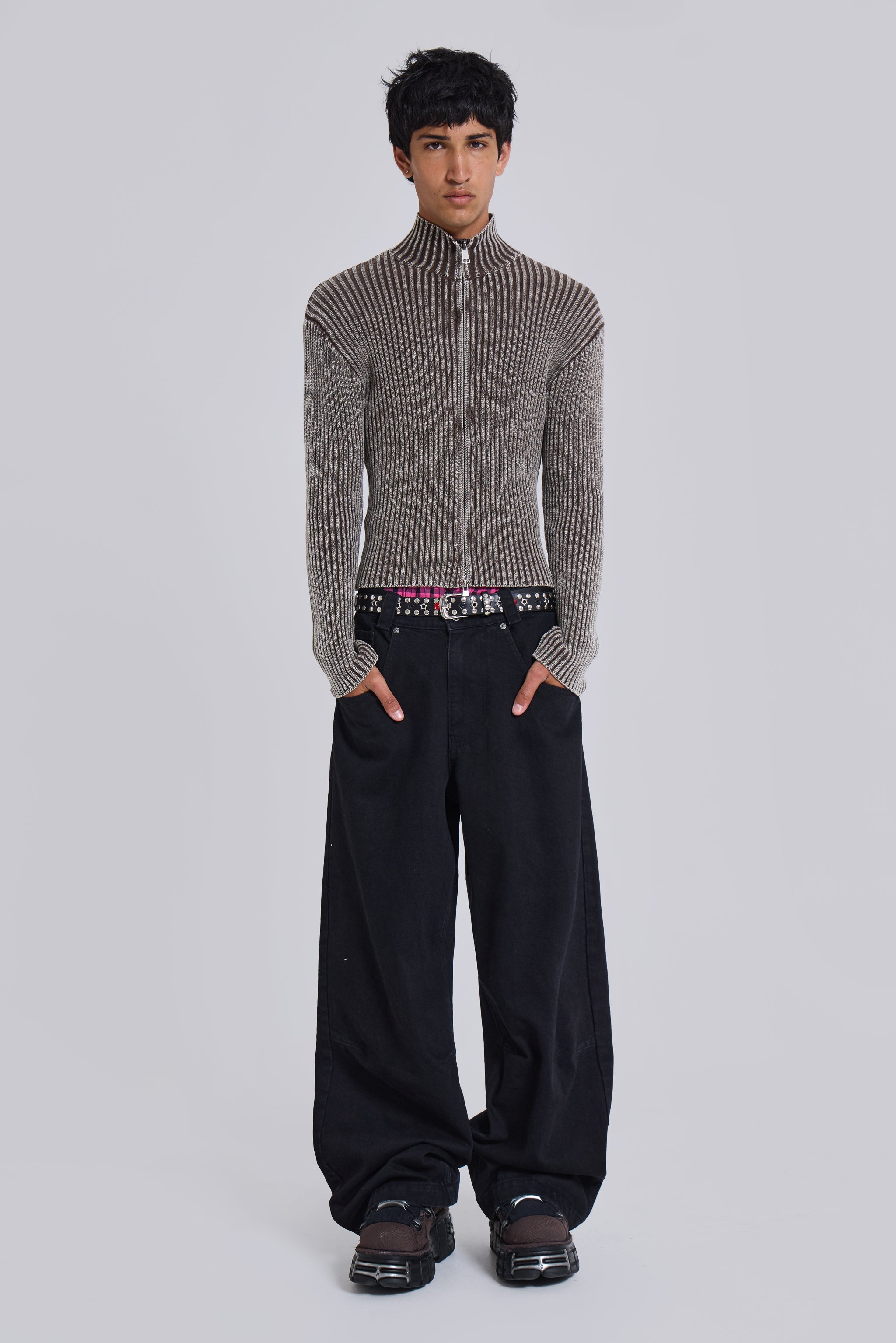 Solid Black Low Rise Colossus Jeans