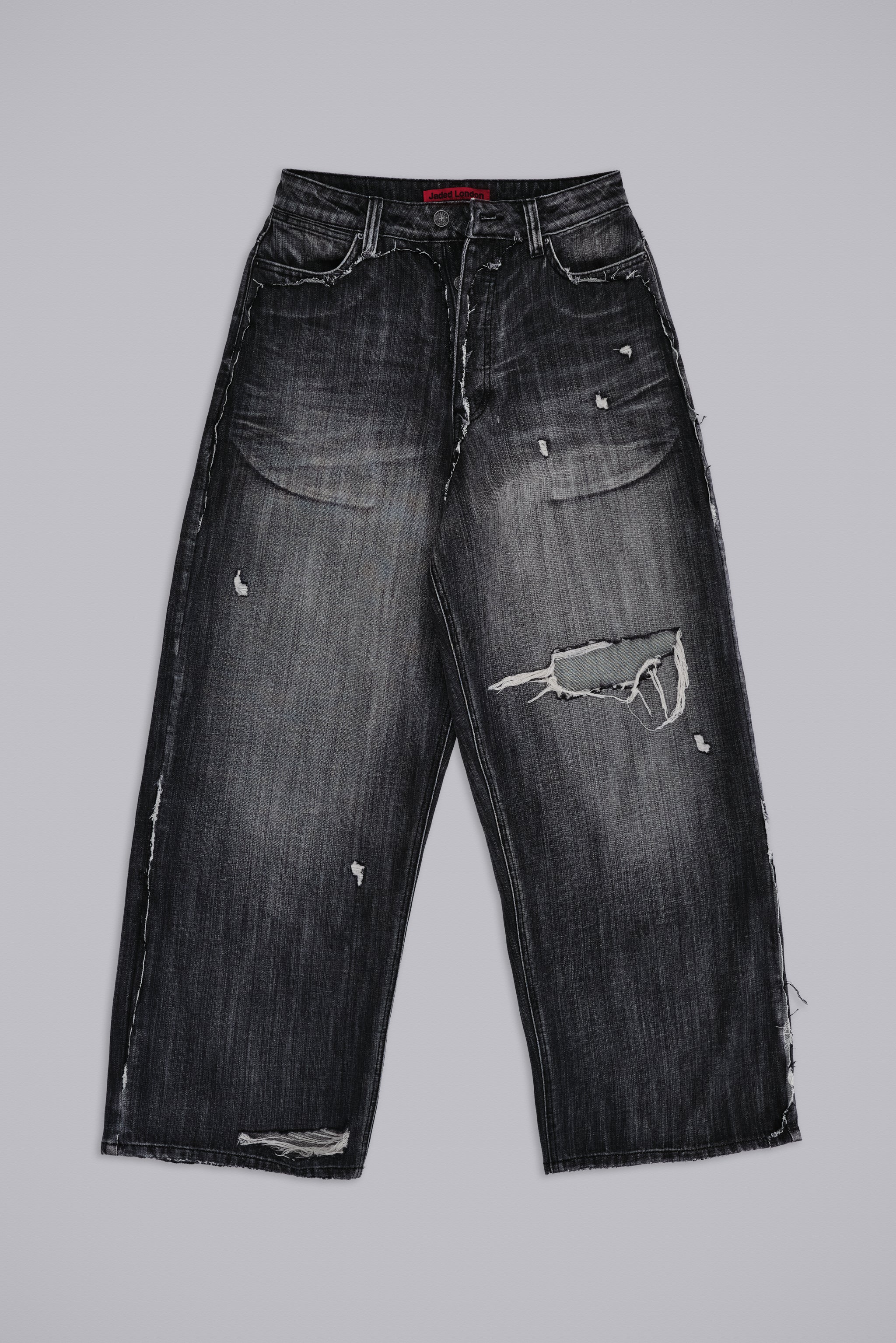 Black Eroded XL Colossus Jeans