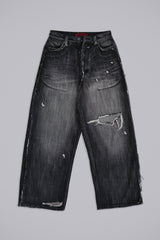 Black Eroded XL Colossus Jeans