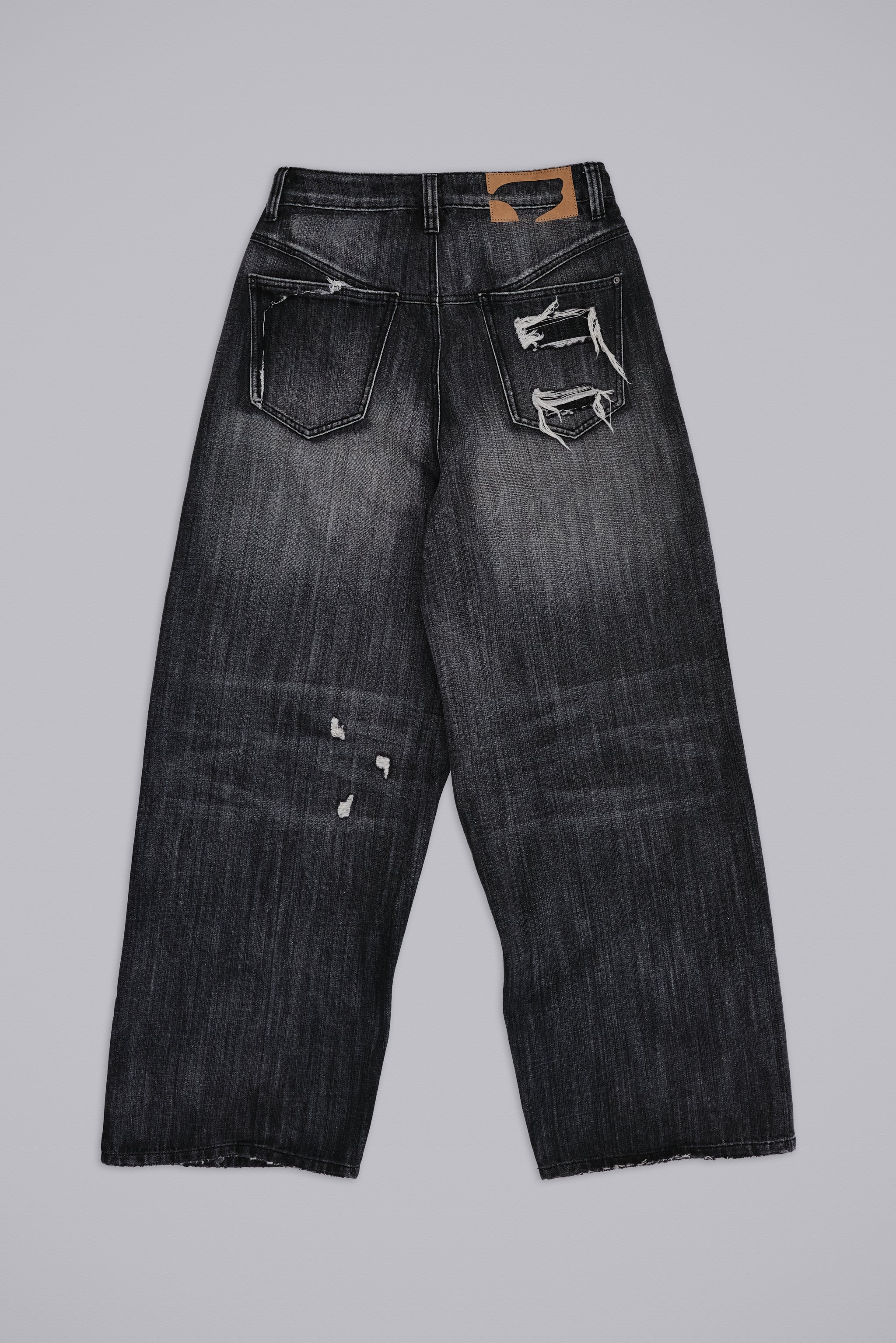 Black Eroded XL Colossus Jeans