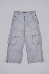 Washed Grey Decoy Cargos
