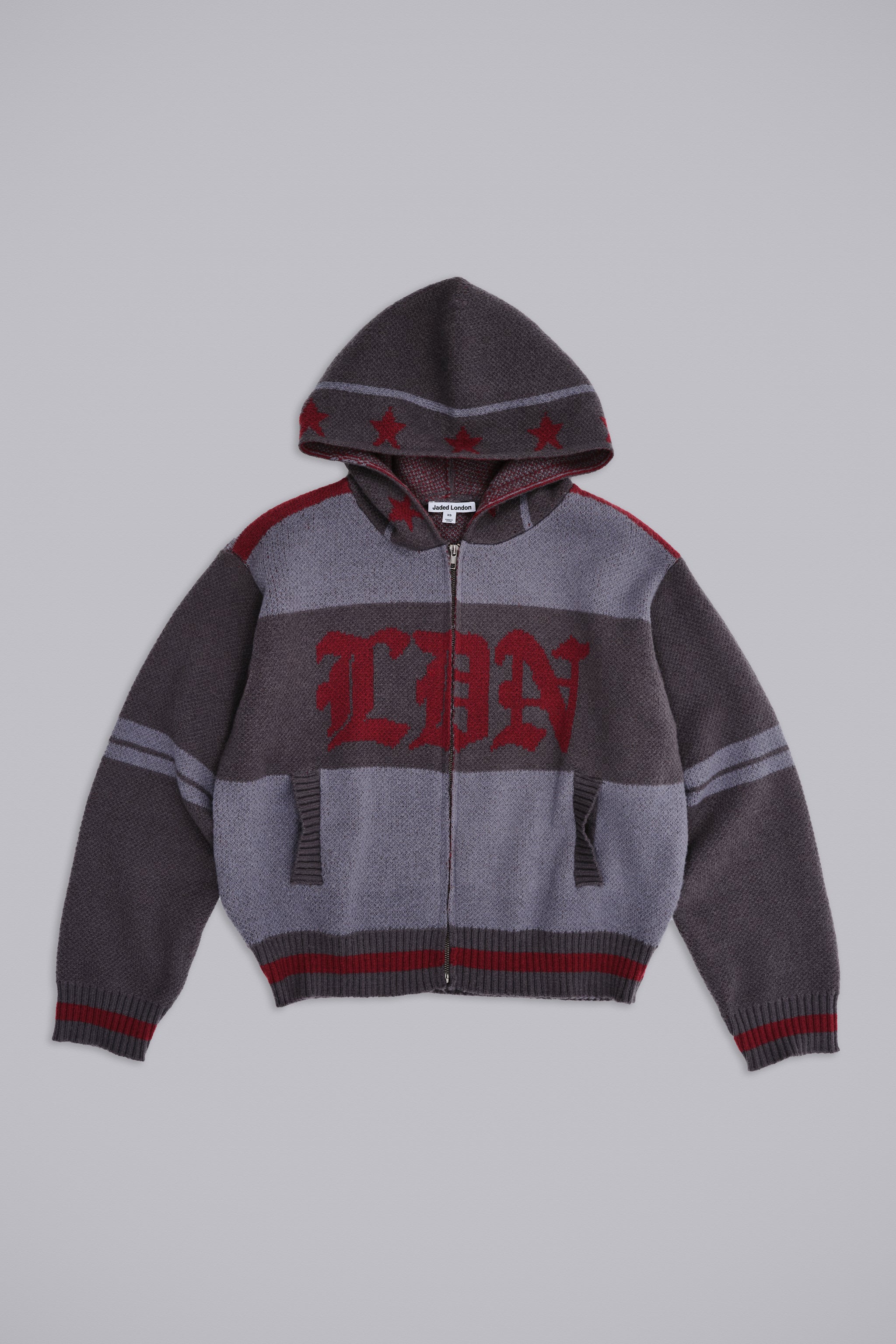 LDN Knitted Zip-Up Hoodie