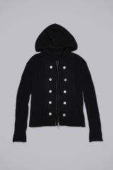 Hooded Military Knit Jumper