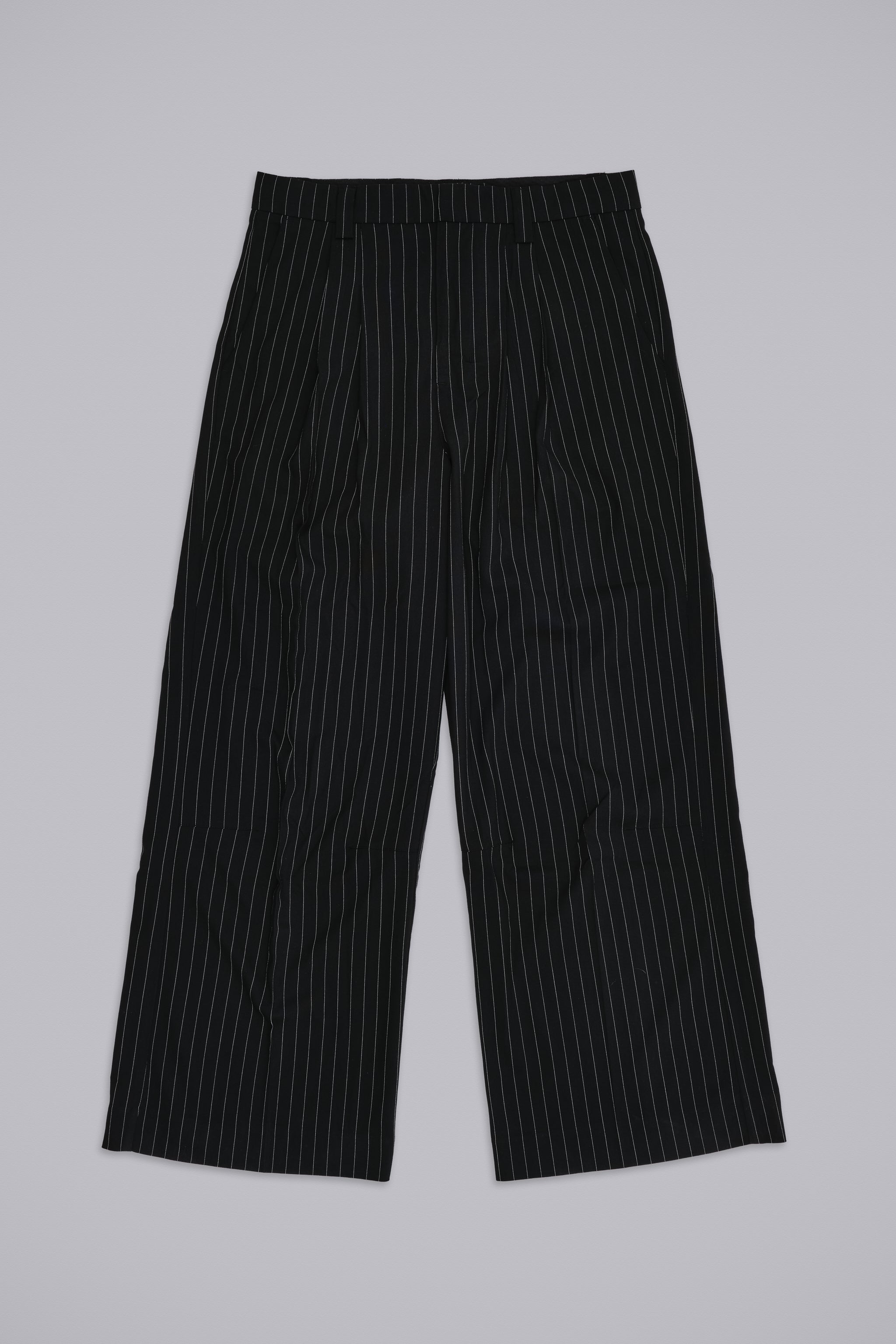 Black Pinstripe Goliath Suit Pants