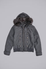 Marl Military Hooded Jacket