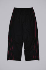 Black Mesh Vapor Tracksuit Bottoms