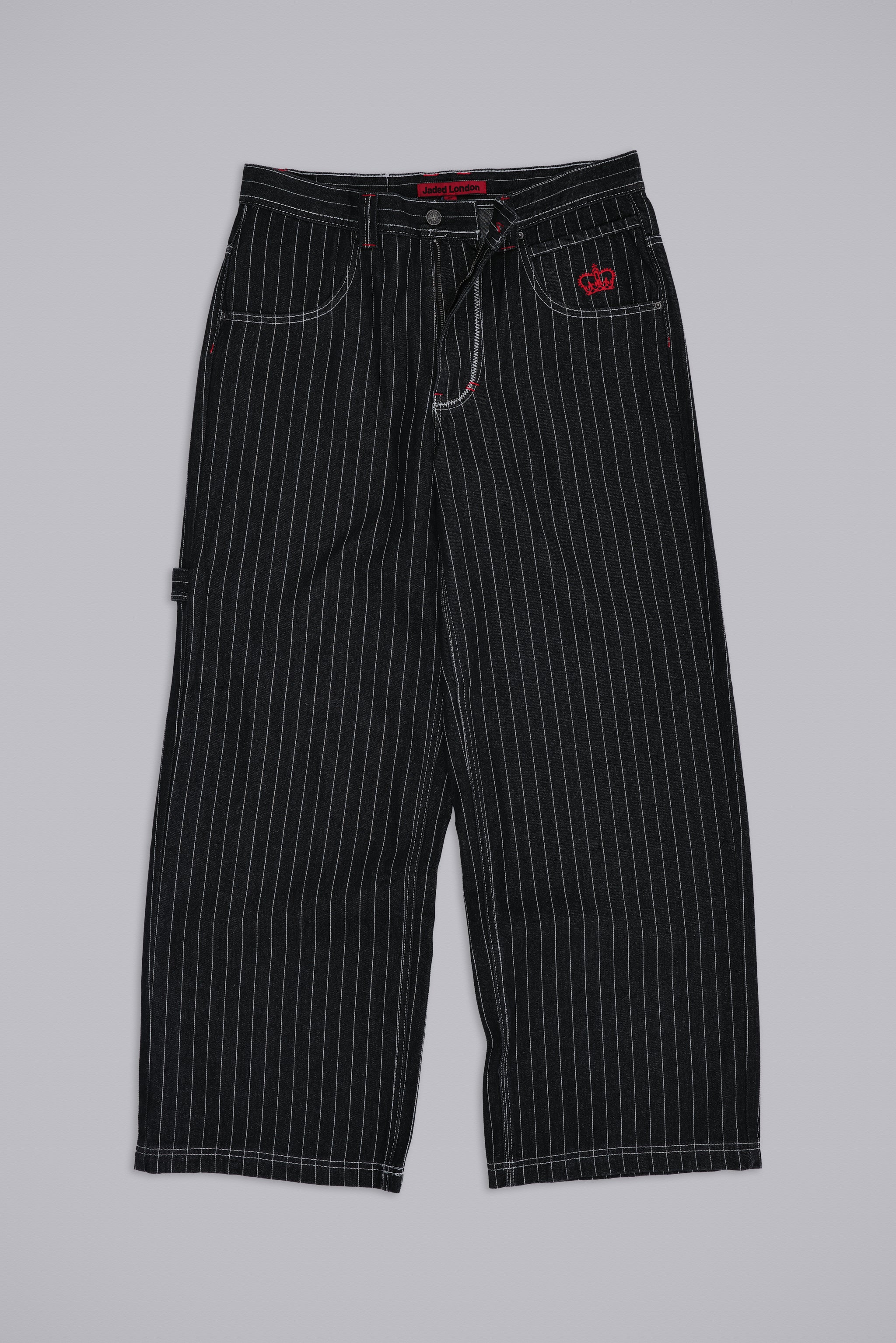 Black Ollie Pinstripe XL Colossus Jeans