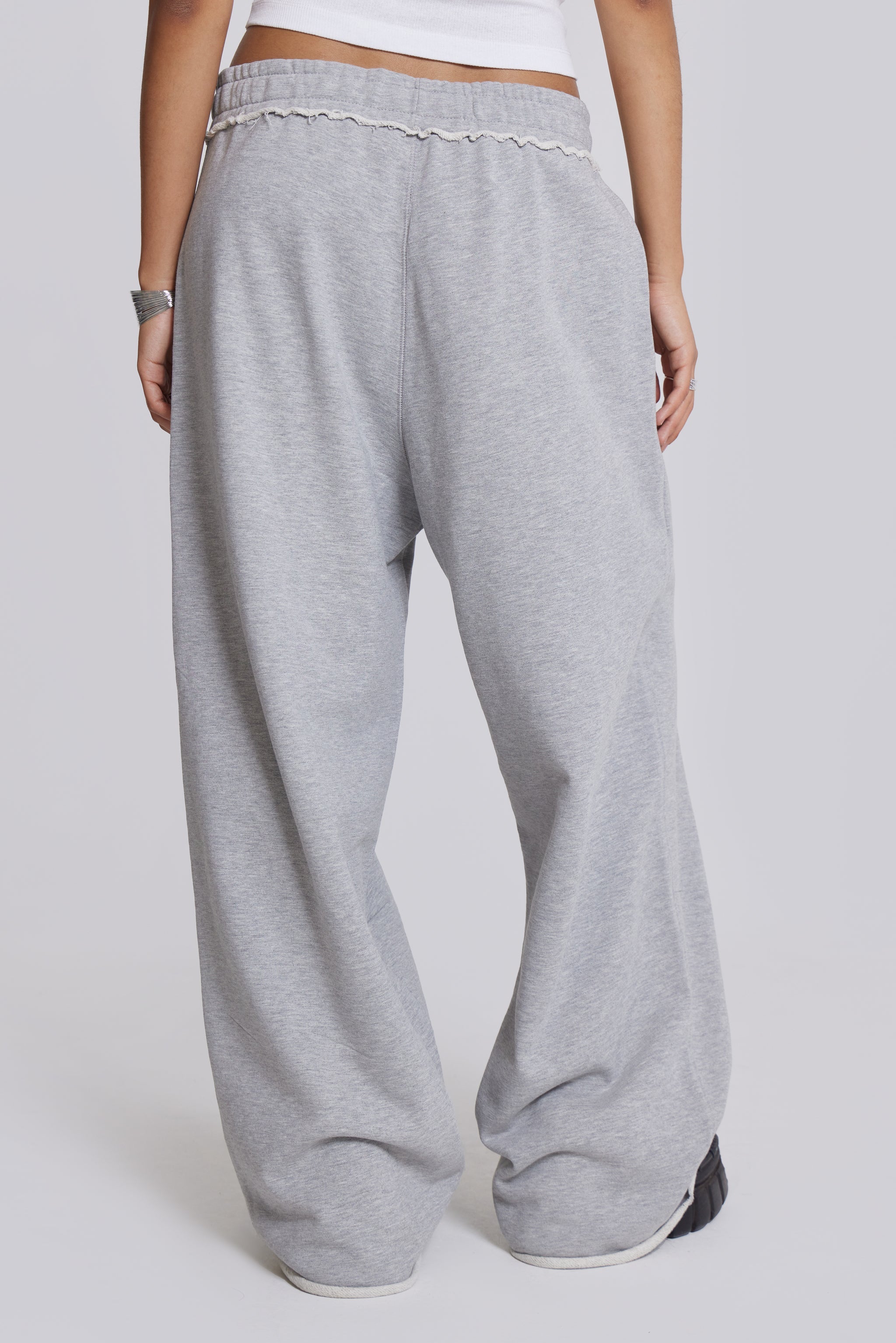 Grey Marl Baggy Monster Joggers