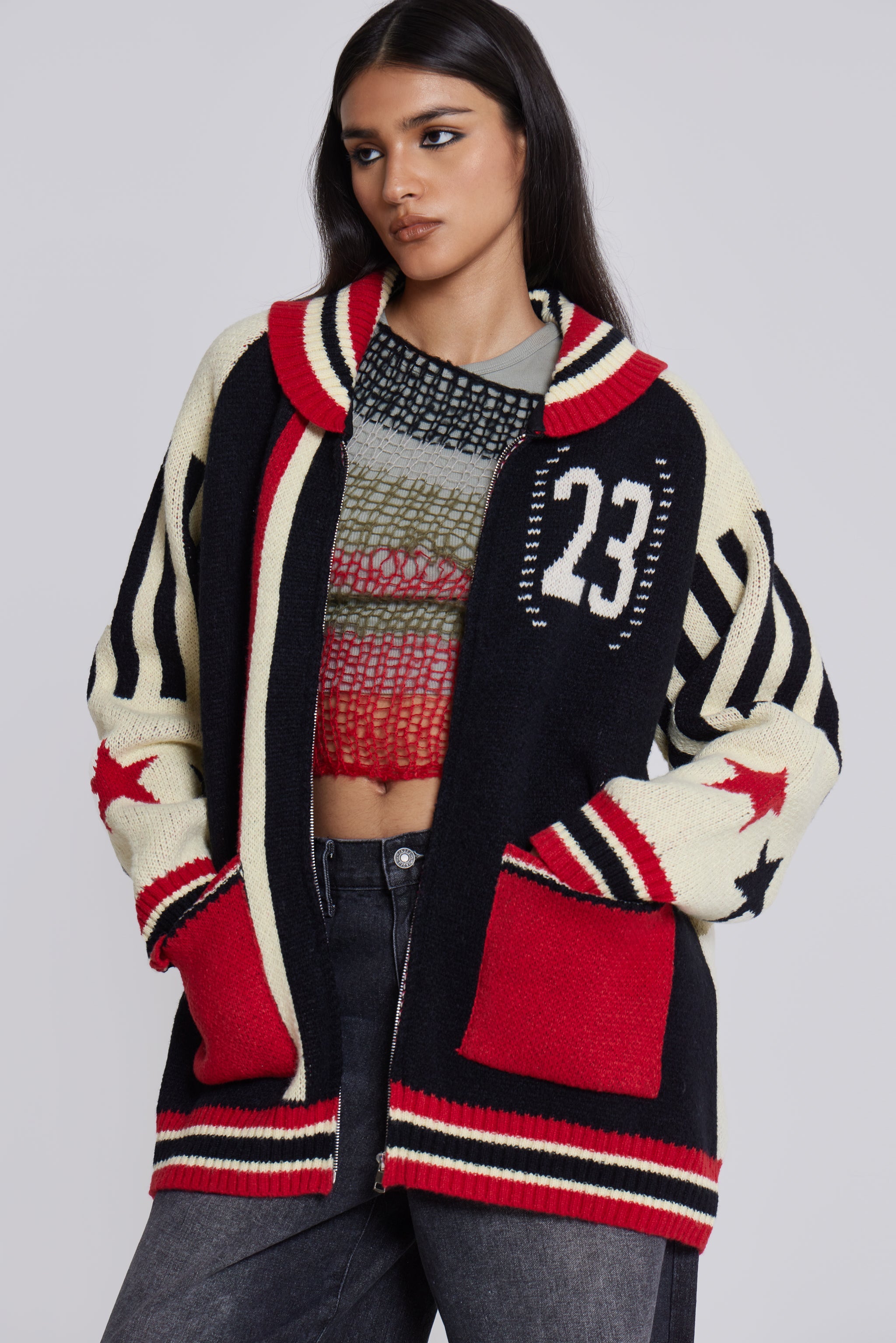 Team 23 Knitted Zip Through