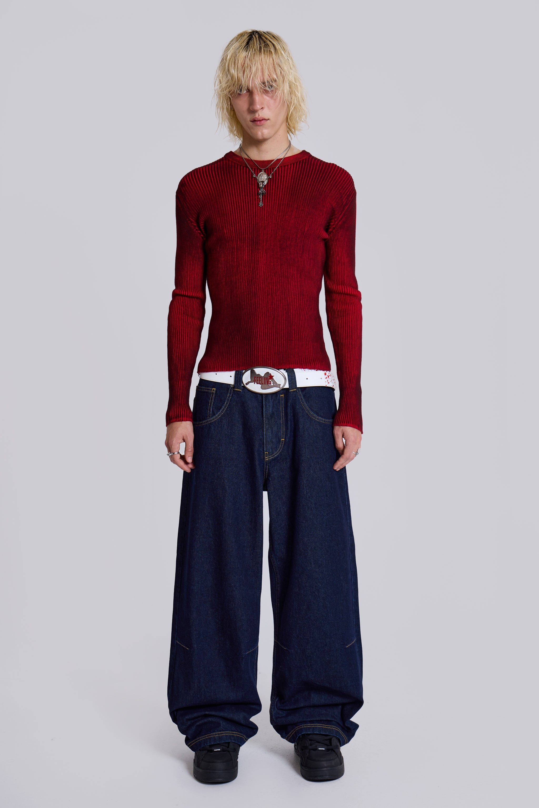 Indigo Low Rise Colossus Baggy Jeans