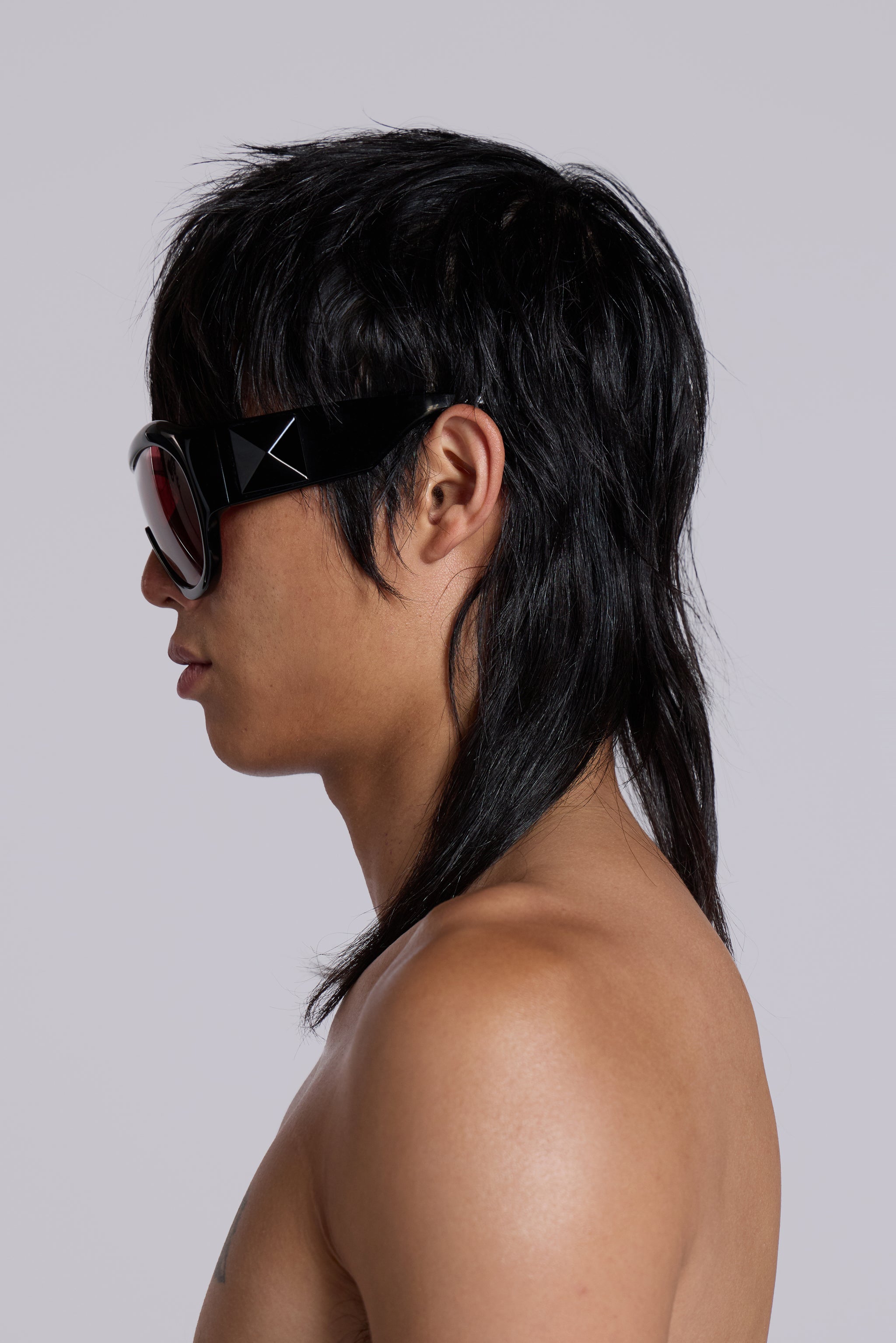 Noctra XL Stud Sunglasses in Damson