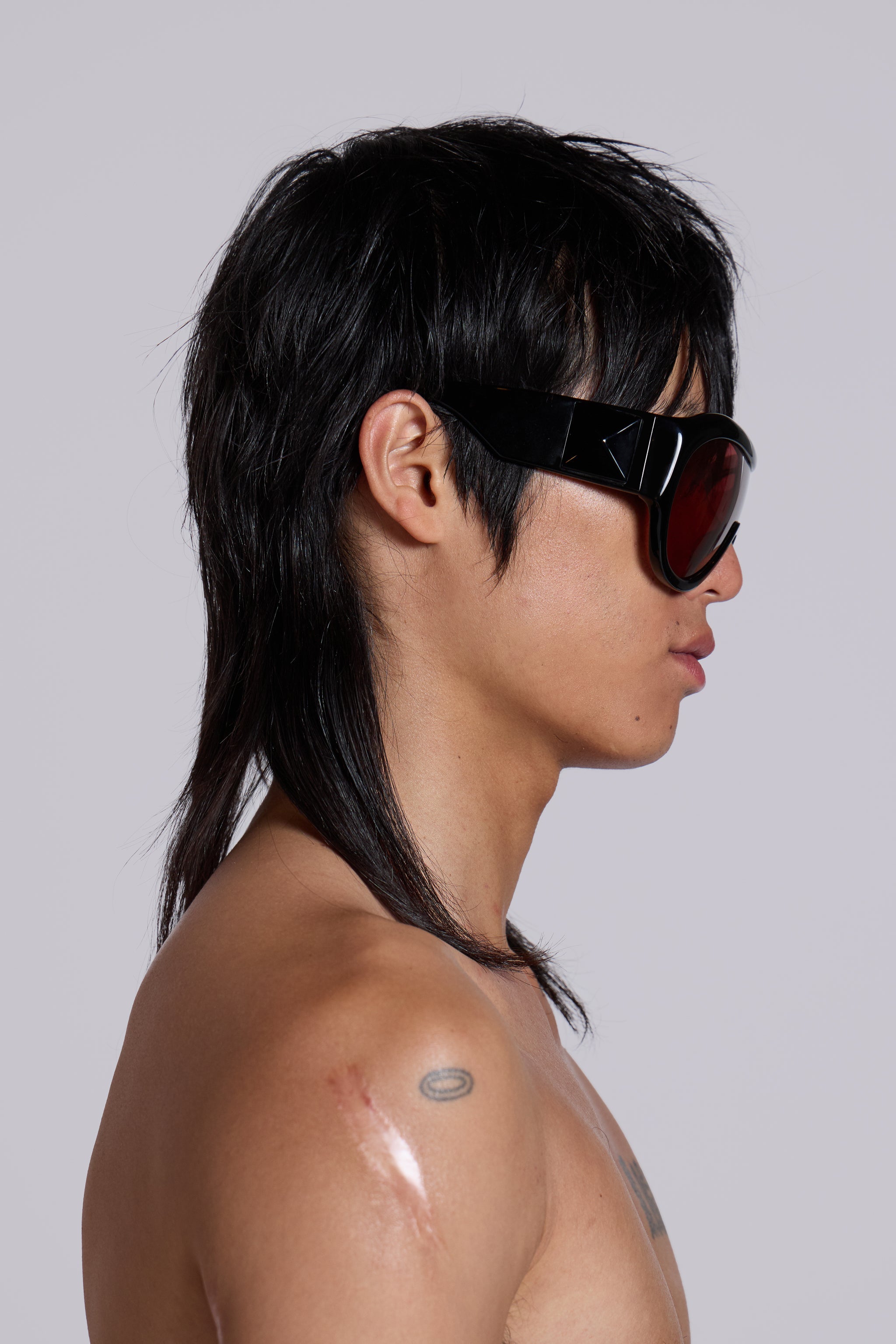 Noctra XL Stud Sunglasses in Damson