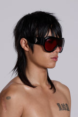 Noctra XL Stud Sunglasses in Damson
