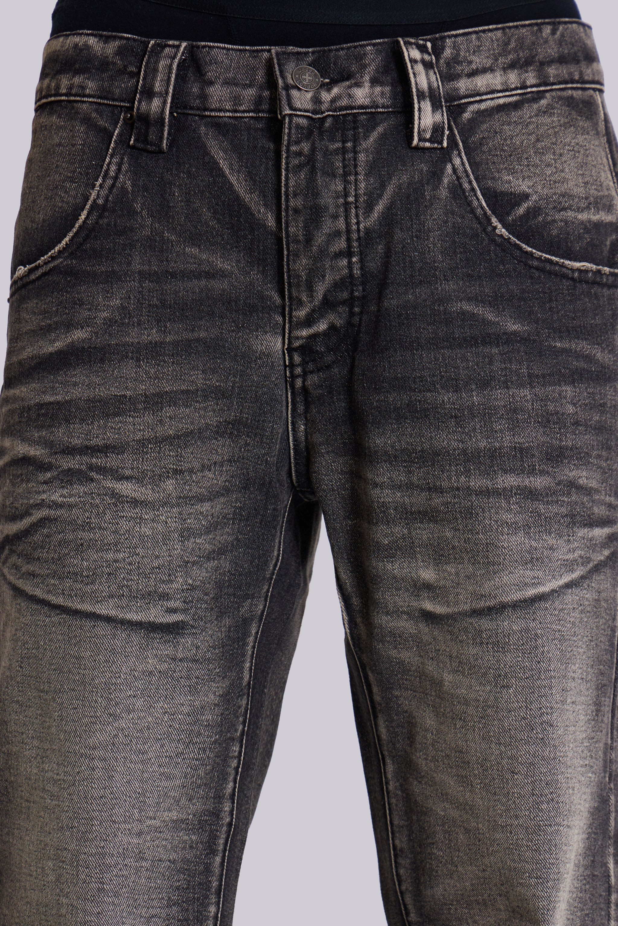 Washed Black Blaze Flared Jeans