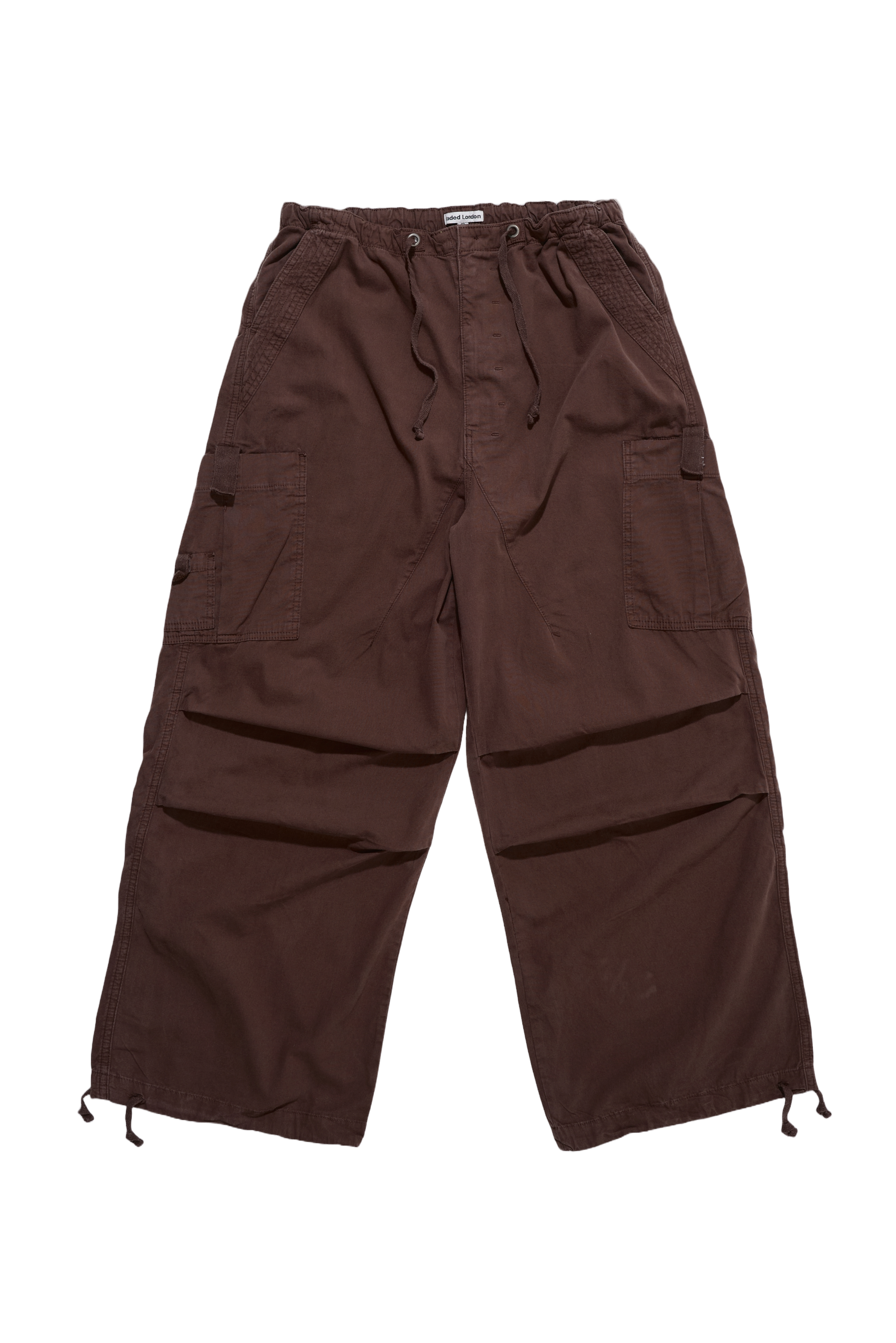 Brown Parachute Cargo Pants