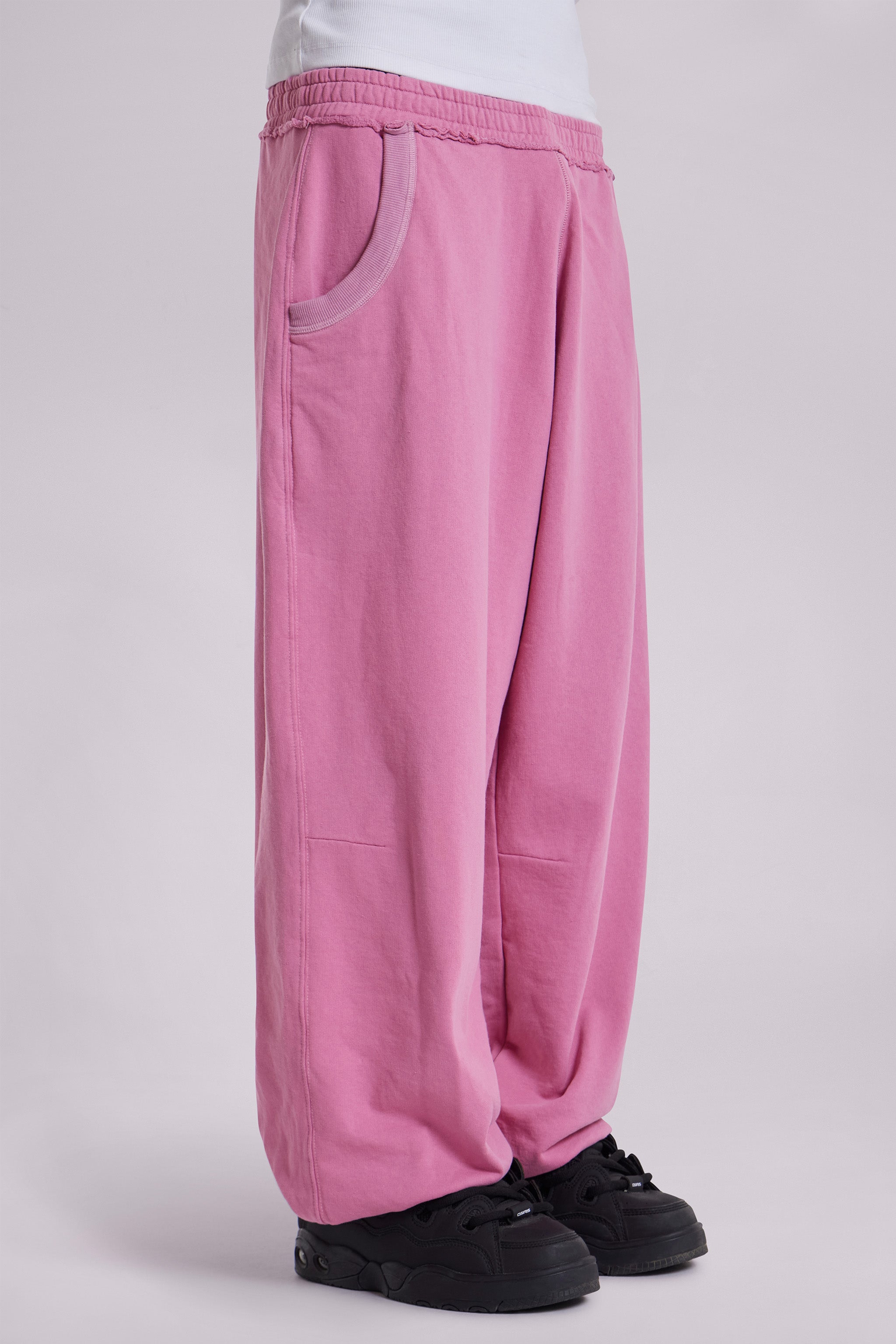 Pink Baggy Cuffed Monster Joggers