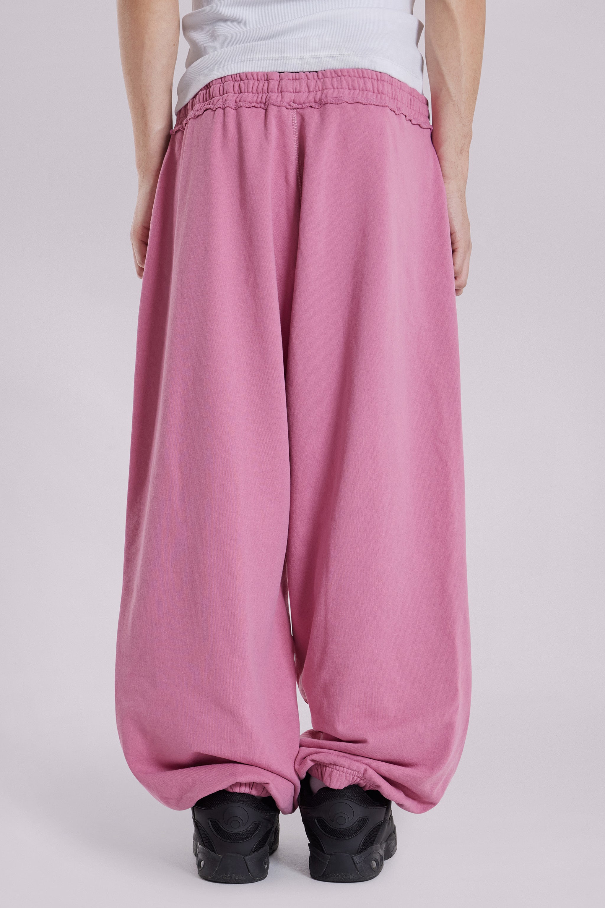 Pink Baggy Cuffed Monster Joggers