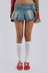 Ludlow Denim Mini Skirt