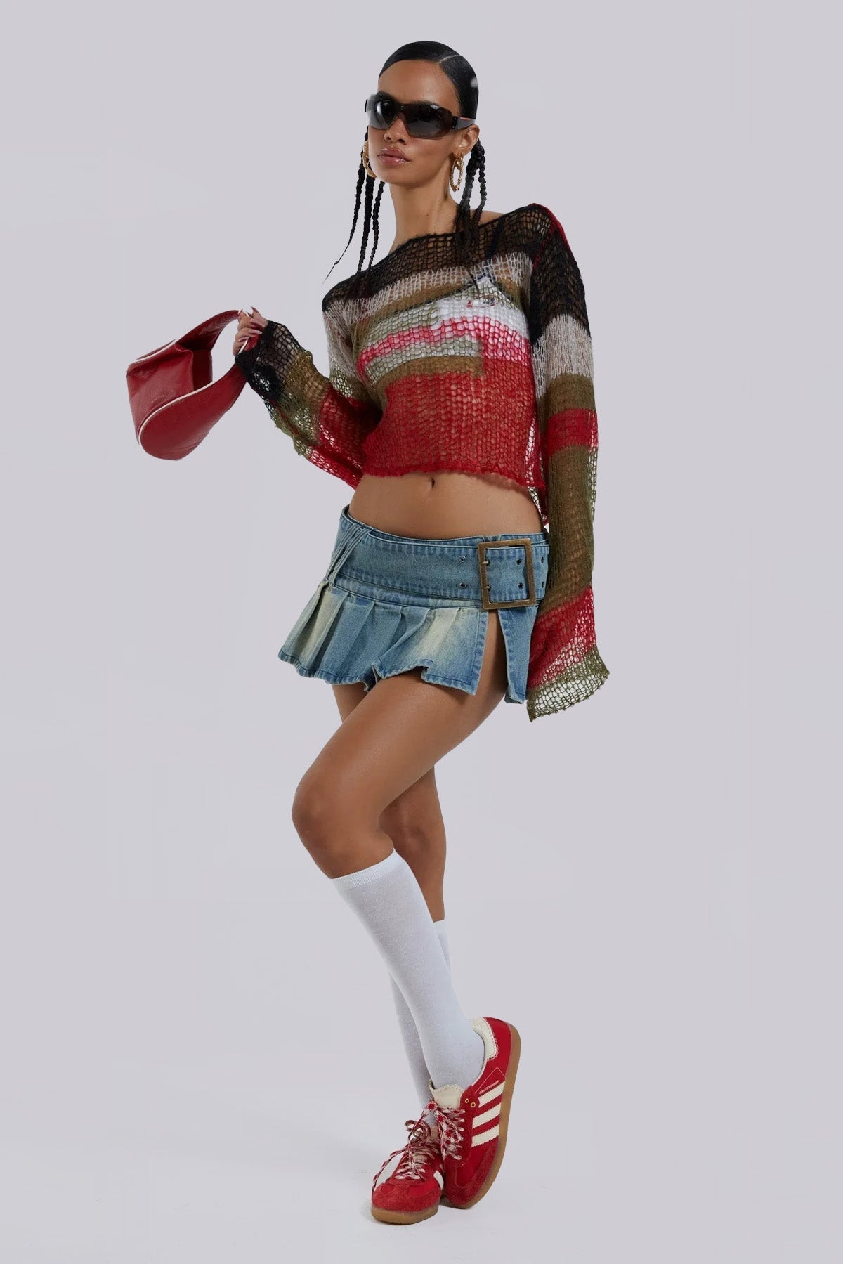 Ludlow Denim Mini Skirt