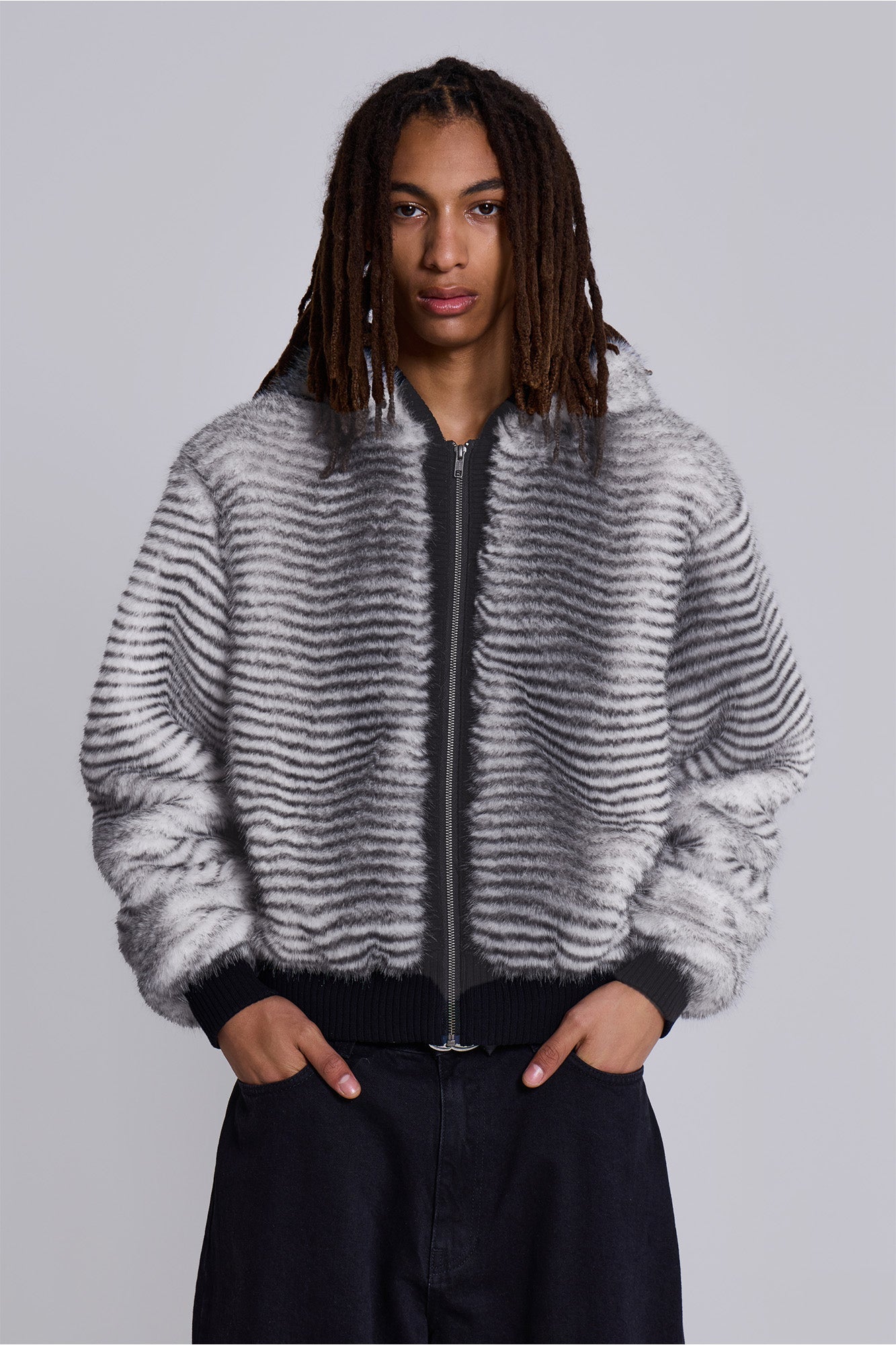 White Bear Faux Fur Jacket