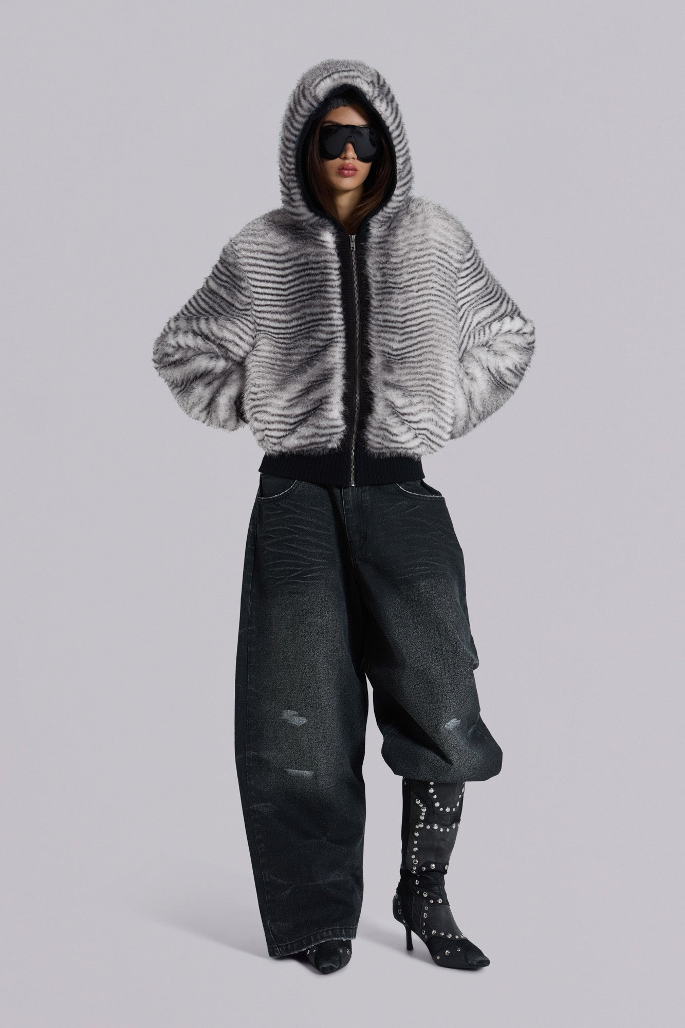 White Bear Faux Fur Jacket