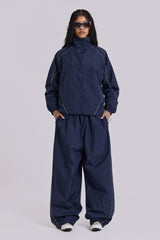 Navy Vapor Tracksuit Bottoms