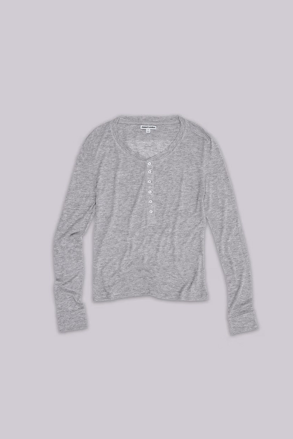 Grey Marl Haze Long Sleeve Top
