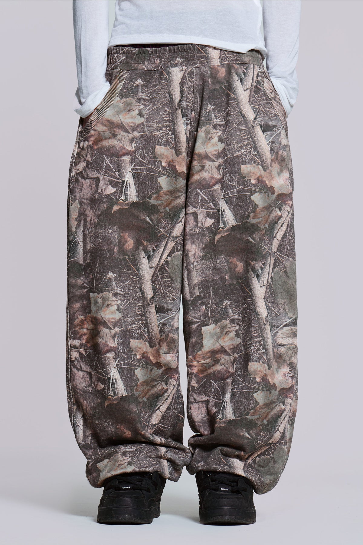 Woodland Camo Baggy Cuffed Monster Joggers